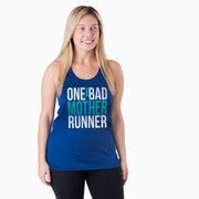 Women's Racerback Performance Tank Top - One Bad Mother Runner (Bold)