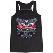 Flowy Racerback Tank Top - We Run Free Because Of The Brave
