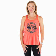 Flowy Racerback Tank Top - Eye Of The Tiger