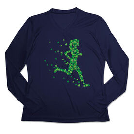 Women's Long Sleeve Tech Tee - Lucky Runner Girl