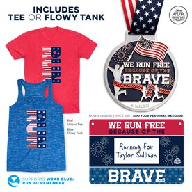 Virtual Race - We Run Free Because of the Brave 4 Miler