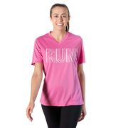 Women's Short Sleeve Tech Tee - Run With Inspiration