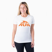 Women's Everyday Tee Gone For a Run&reg; Logo (Orange)