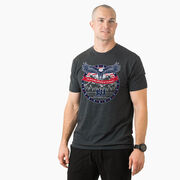 Running Short Sleeve T-Shirt - We Run Free Because Of The Brave