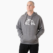 Statement Fleece Hoodie -  Gone For a Run White Logo