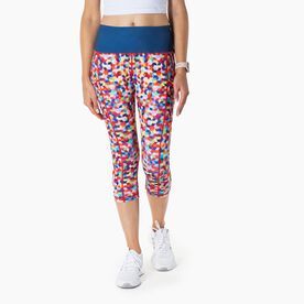 Running Performance Capris - Crazy for Color