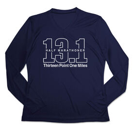 Women's Long Sleeve Tech Tee - Half Marathoner 13.1 Miles