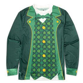 Men's Running Long Sleeve Performance Tee - Leprechaun