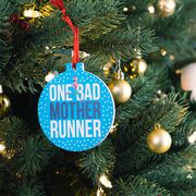 Running Round Ceramic Ornament - One Bad Mother Runner