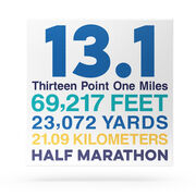 Running Canvas Wall Art - Math Miles 13.1