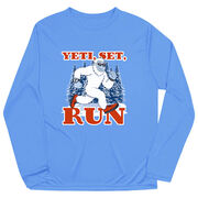 Men's Running Long Sleeve Performance Tee - Yeti, Set, Run