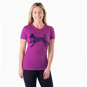 Women's Everyday Runners Tee - I'd Rather Be Running with My Dog
