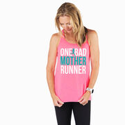 Flowy Racerback Tank Top - One Bad Mother Runner (Bold)