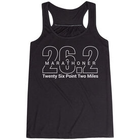 Flowy Racerback Tank Top - Marathoner 26.2 Miles