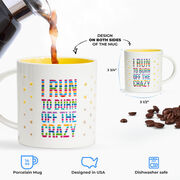 Soleil Home™ Running Porcelain Mug - Run to Burn Off the Crazy
