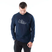 Running Raglan Crew Neck Pullover - Run Shoe