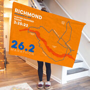 Running Premium Blanket - Personalized Richmond Map