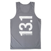 Men's Running Performance Tank Top - 13.1 Half Marathon Vertical