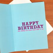 Runner's Happy Birthday Cake Greeting Card