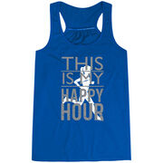 Flowy Racerback Tank Top - This Is My Happy Hour