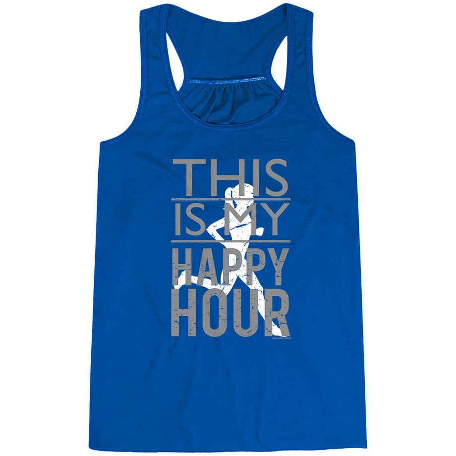 Flowy Racerback Tank Top - This Is My Happy Hour