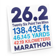 Running Canvas Wall Art - Math Miles 26.2