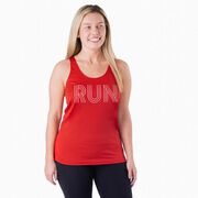 Women's Racerback Performance Tank Top - Run Lines