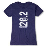 Women's Everyday Runners Tee - New York City 26.2 Vertical