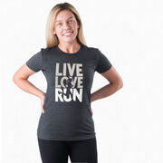 Women's Everyday Runners Tee - Live Love Run Silhouette