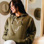 Statement Fleece Hoodie -  Run With Love