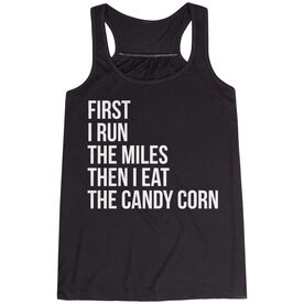 Flowy Racerback Tank Top - Then I Eat The Candy Corn