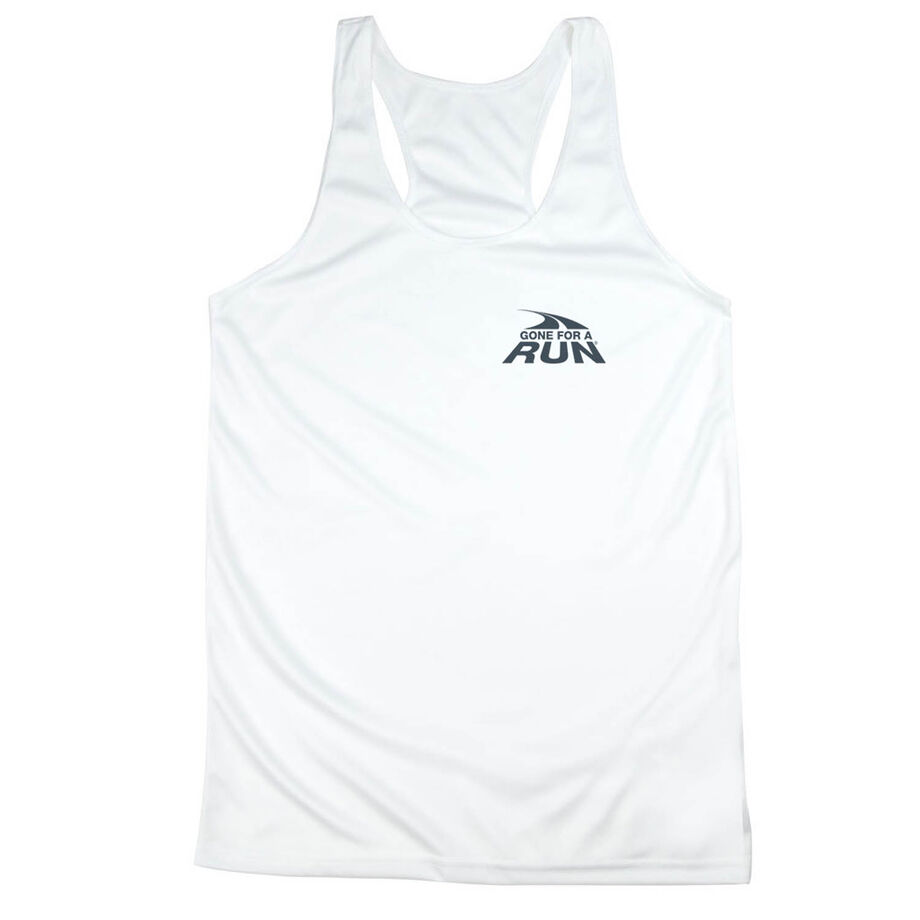 Women's Racerback Performance Tank Top - Gone For a Run® Logo - Mini