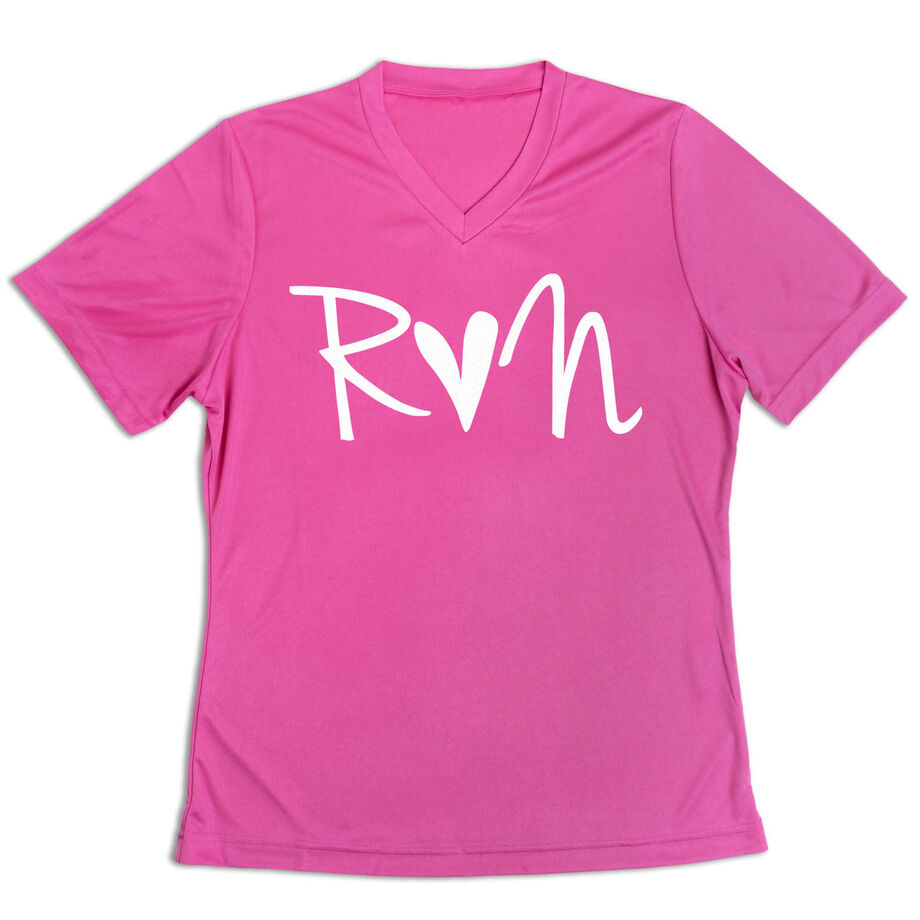 Women's Short Sleeve Tech Tee - Run Heart