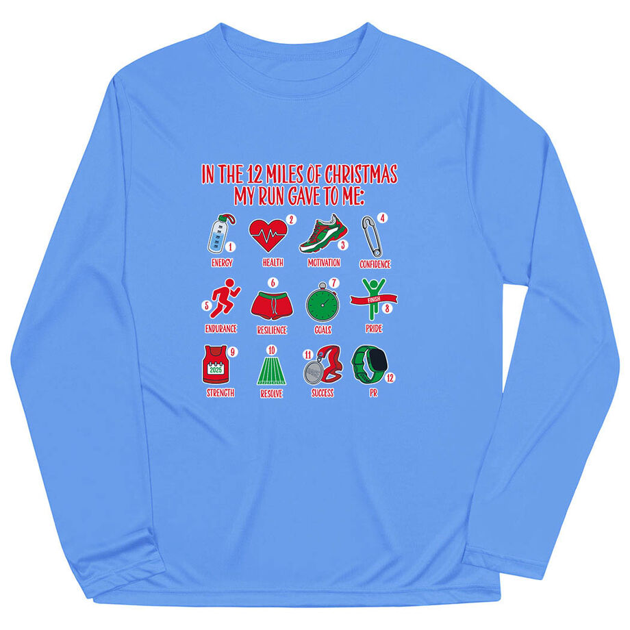 Men's Running Long Sleeve Performance Tee - The 12 Miles of Christmas