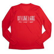 Women's Long Sleeve Tech Tee - Run Like A Girl&#174;