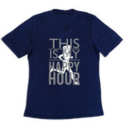 Women's Short Sleeve Tech Tee - This Is My Happy Hour