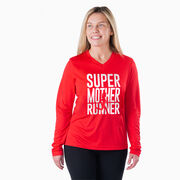 Women's Long Sleeve Tech Tee - Super Mother Runner