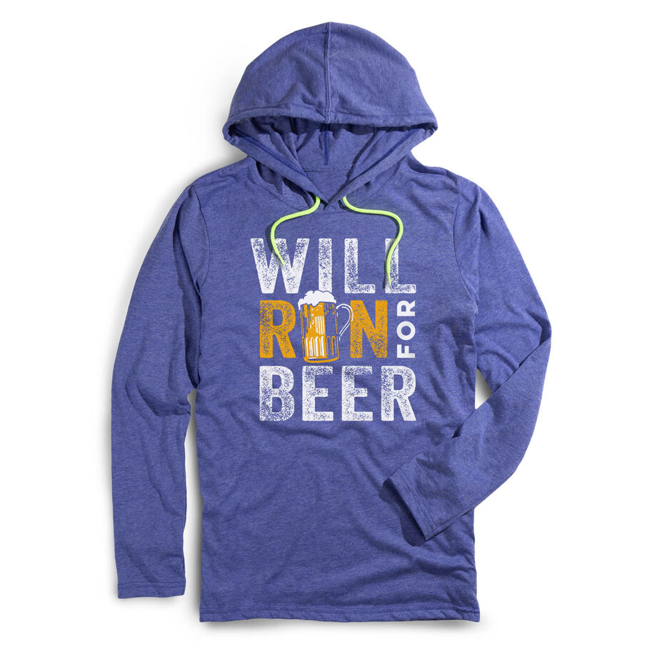 Running Lightweight Hoodie - Will Run For Beer
