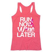 Women's Everyday Tank Top - Run Now Wine Later (Bold)