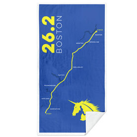 Running Premium Beach Towel - Boston Route