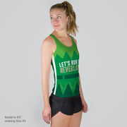 Women's Performance Tank Top - Let's Run To Neverland