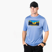 Men's Running Short Sleeve Performance Tee - Happy Hour Runner