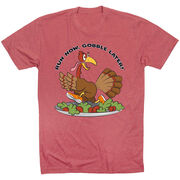 Running Short Sleeve T-Shirt - Run Now Gobble Later®