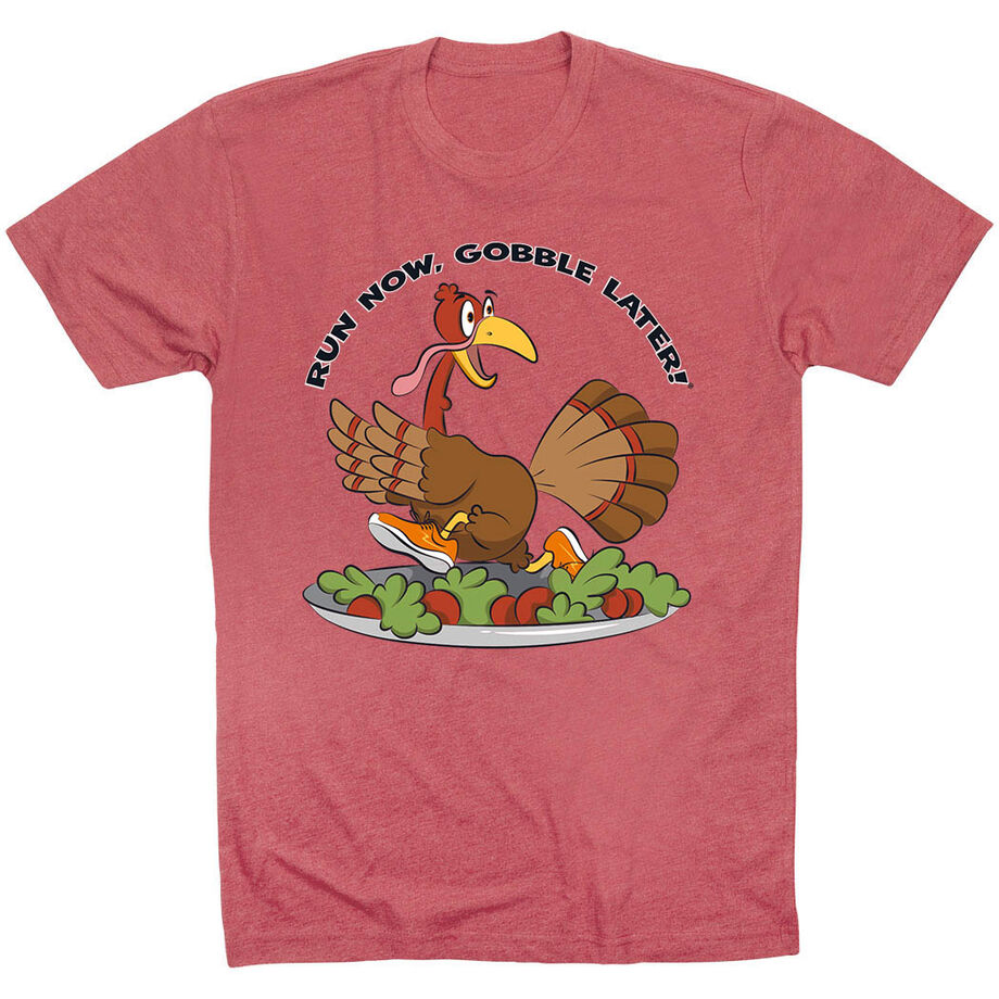 Running Short Sleeve T-Shirt - Run Now Gobble Later®