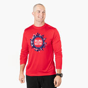 Men's Running Long Sleeve Performance Tee - Run for Boston