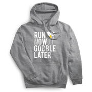 Statement Fleece Hoodie -  Run Now Gobble Later (Bold)
