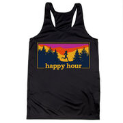 Women's Racerback Performance Tank Top - Happy Hour