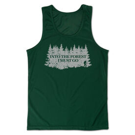 Men's Hiking Performance Tank Top - Into the Forest I Must Go Hiking