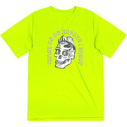 Men's Running Short Sleeve Performance Tee - Miles To Go Before I Sleep - Skull