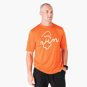Men's Running Short Sleeve Tech Tee - Santa Run Face